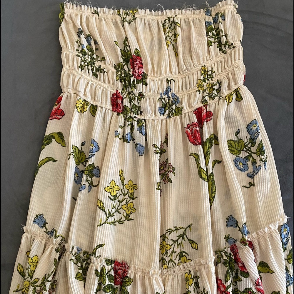 Floral mini tube dress